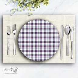 ScotsTee Shop Scottish Alexander of Menstry Dress Ancient Ceramic Tartan Plate