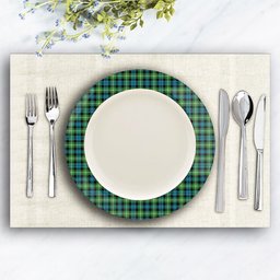 ScotsTee Shop Scottish Baillie of Polkemmet Ancient Ceramic Tartan Plate
