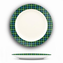 ScotsTee Shop Scottish Baillie of Polkemmet Ancient Ceramic Tartan Plate