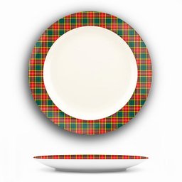 ScotsTee Shop Scottish Baxter of Balgavies Modern Ceramic Tartan Plate