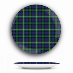 ScotsTee Shop Scottish Baillie of Polkemmet Ceramic Tartan Plate