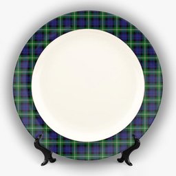ScotsTee Shop Scottish Baillie of Polkemmet Ceramic Tartan Plate