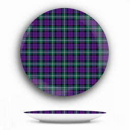 ScotsTee Shop Scottish Baillie Highland Society Modern Ceramic Tartan Plate