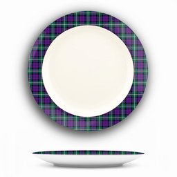 ScotsTee Shop Scottish Baillie Highland Society Modern Ceramic Tartan Plate