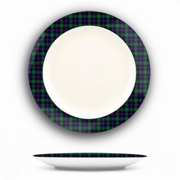 ScotsTee Shop Scottish Campbel of Cawdor Modern Ceramic Tartan Plate