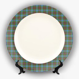 ScotsTee Shop Scottish Currie of Arran Modern Clan Ceramic Tartan Plate
