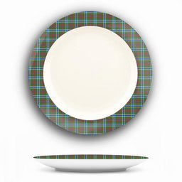ScotsTee Shop Scottish Currie of Arran Modern Clan Ceramic Tartan Plate