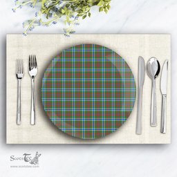 ScotsTee Shop Scottish Currie of Arran Modern Clan Ceramic Tartan Plate