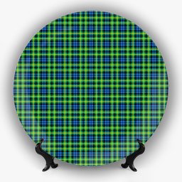 ScotsTee Shop Scottish Campbell of Breadalbane Ancient Ceramic Tartan Plate