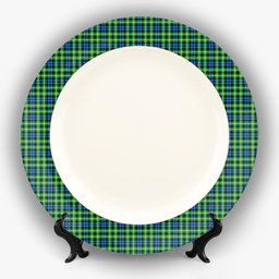 ScotsTee Shop Scottish Campbell of Breadalbane Ancient Ceramic Tartan Plate