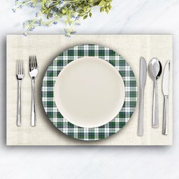 ScotsTee Shop Scottish Campbell of Cawdor Dress Ancient Ceramic Tartan Plate
