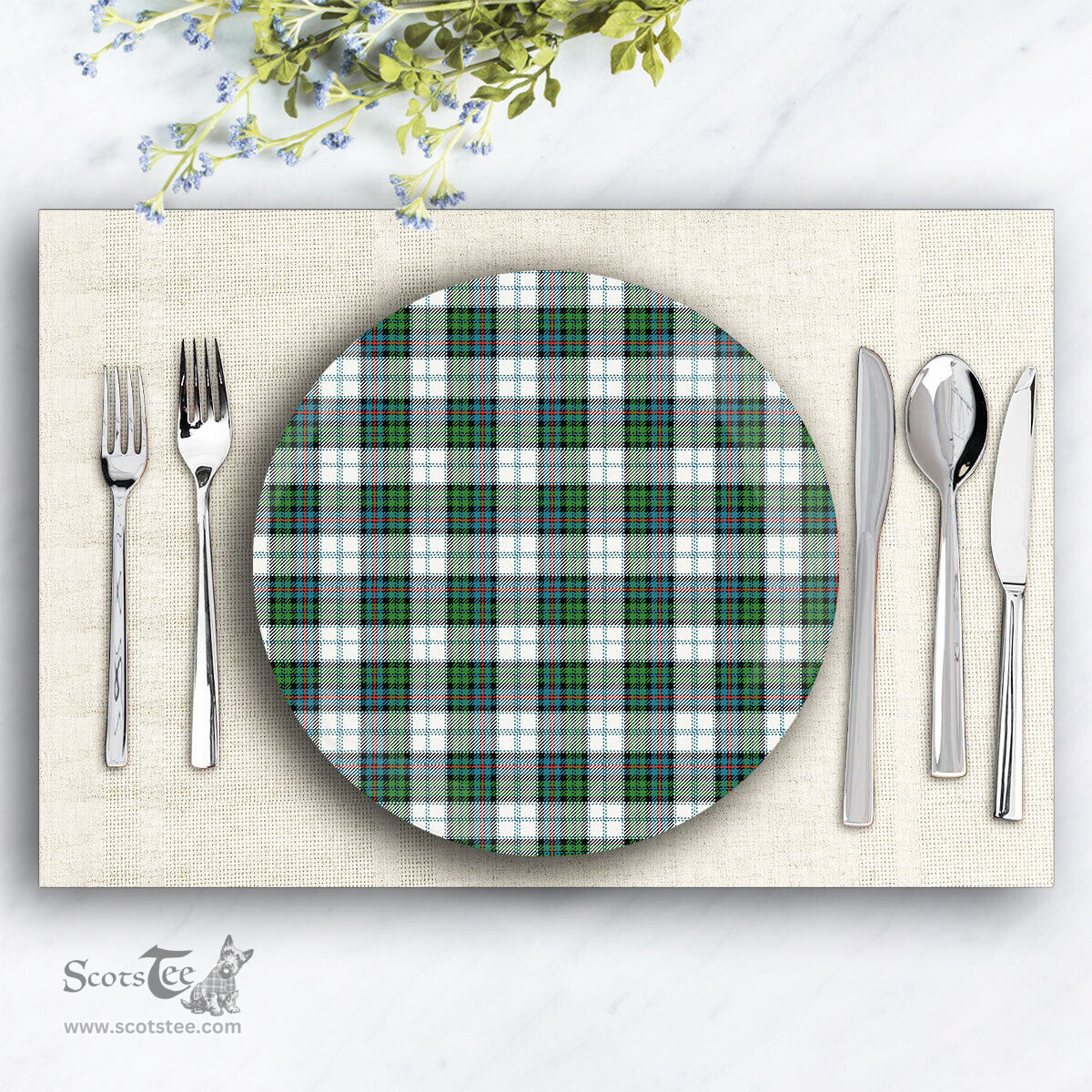 ScotsTee Shop Scottish Campbell of Cawdor Dress Ancient Ceramic Tartan Plate