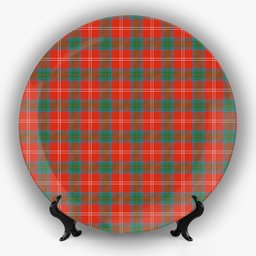 ScotsTee Shop Scottish Chisholm of Strathglass Ancient Ceramic Tartan Plate
