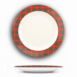 ScotsTee Shop Scottish Chisholm of Strathglass Ancient Ceramic Tartan Plate