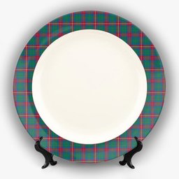 ScotsTee Shop Scottish Cairns of Finavon Ancient Ceramic Tartan Plate