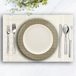 ScotsTee Shop Scottish Currie of Arran Ancient Clan Ceramic Tartan Plate