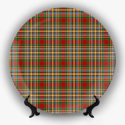 ScotsTee Shop Scottish Chattan Chief of Clan Ceramic Tartan Plate