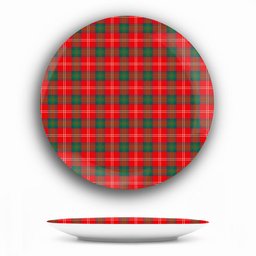 ScotsTee Shop Scottish Chisholm of Strathglass Modern Ceramic Tartan Plate