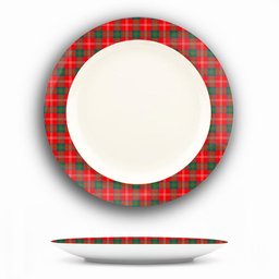 ScotsTee Shop Scottish Chisholm of Strathglass Modern Ceramic Tartan Plate