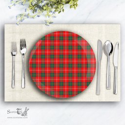 ScotsTee Shop Scottish Chisholm of Strathglass Modern Ceramic Tartan Plate