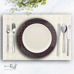 ScotsTee Shop Scottish Cameron Highlanders of Ottawa Ceramic Tartan Plate