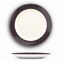 ScotsTee Shop Scottish Cameron Highlanders of Ottawa Ceramic Tartan Plate