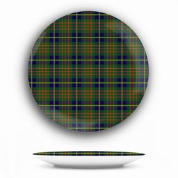 ScotsTee Shop Scottish Cameron of Lochiel Hunting Modern Ceramic Tartan Plate