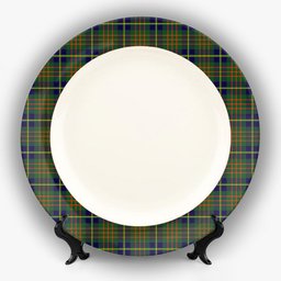 ScotsTee Shop Scottish Cameron of Lochiel Hunting Modern Ceramic Tartan Plate