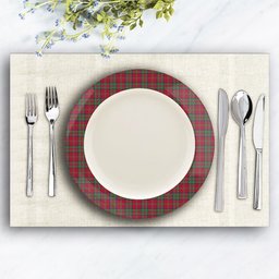 ScotsTee Shop Scottish Donald of Glencoe Modern Ceramic Tartan Plate