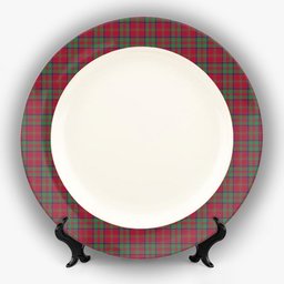 ScotsTee Shop Scottish Donald of Glencoe Modern Ceramic Tartan Plate