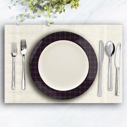 ScotsTee Shop Scottish Donald of Clan Ranald Ceramic Tartan Plate