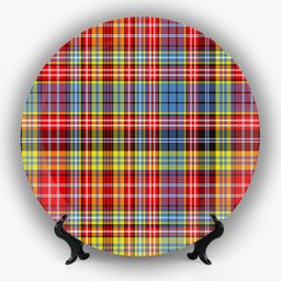ScotsTee Shop Scottish Drummond of Strathallan Modern Ceramic Tartan Plate