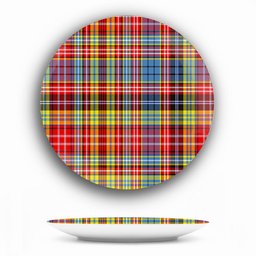 ScotsTee Shop Scottish Drummond of Strathallan Modern Ceramic Tartan Plate