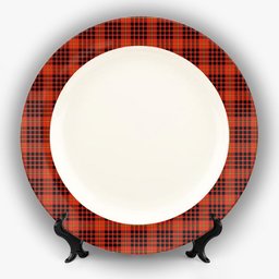 ScotsTee Shop Scottish Donald of Ardnamurchan Ancient Ceramic Tartan Plate