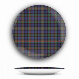 ScotsTee Shop Scottish Fletcher of Dunans SC Ceramic Tartan Plate