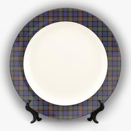 ScotsTee Shop Scottish Fletcher of Dunans SC Ceramic Tartan Plate