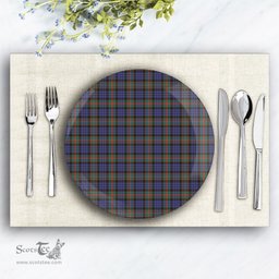 ScotsTee Shop Scottish Fletcher of Dunans SC Ceramic Tartan Plate