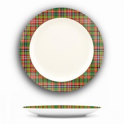 ScotsTee Shop Scottish Drummond of Strathallan  Ancient Ceramic Tartan Plate