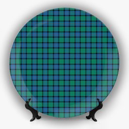ScotsTee Shop Scottish Flower Of Scotland Ceramic Tartan Plate