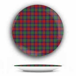 ScotsTee Shop Scottish Fraser of Altyre Modern Ceramic Tartan Plate