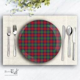 ScotsTee Shop Scottish Fraser of Altyre Modern Ceramic Tartan Plate