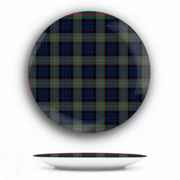 ScotsTee Shop Scottish Fletcher of Dunans Modern Ceramic Tartan Plate