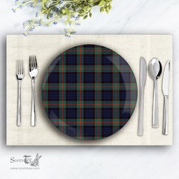 ScotsTee Shop Scottish Fletcher of Dunans Modern Ceramic Tartan Plate
