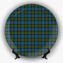 ScotsTee Shop Scottish Fletcher of Dunans Ceramic Tartan Plate