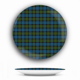 ScotsTee Shop Scottish Fletcher of Dunans Ceramic Tartan Plate