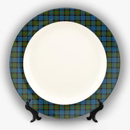 ScotsTee Shop Scottish Fletcher of Dunans Ceramic Tartan Plate