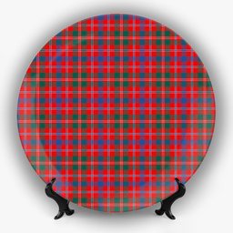 ScotsTee Shop Scottish Donald of Glenaladale Modern Ceramic Tartan Plate