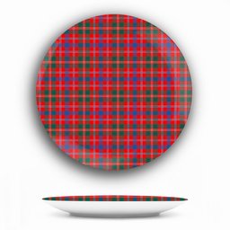 ScotsTee Shop Scottish Donald of Glenaladale Modern Ceramic Tartan Plate