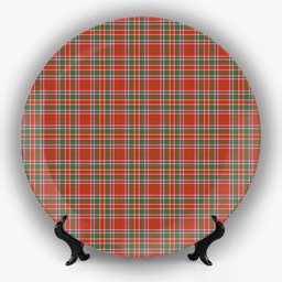 ScotsTee Shop Scottish Donald of Lochmaddy Ancient Ceramic Tartan Plate