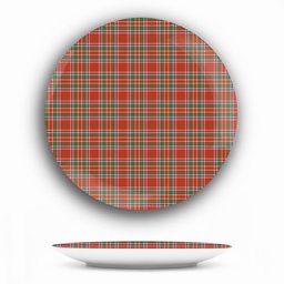 ScotsTee Shop Scottish Donald of Lochmaddy Ancient Ceramic Tartan Plate